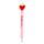 Amore Heart Erasable Pen with PVC Topper