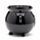 Black Witches Cauldron Shaped Ceramic Indoor Freestanding Planter/Plant Pot