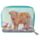 Jan Pashley Highland Coo Cow Zip Around Small Wallet Purse