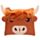 Highland Coo Cow Fluffy Fringe PVC Purse