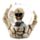 Skull Snow Globe in Skeleton Hand Snow Globe