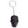 Black & White Skull Keyring