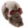 Gruesome Skull with Red Gem Eyes Decoration