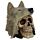 Skull with Wolf Head Decoration