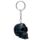 Skulls and Roses Dark Metallic and Gold Skull Keyring