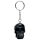 Skulls and Roses Dark Metallic and Gold Skull Keyring