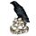 Crow Standing on Pile of Skulls Ornament