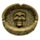 Brushed Metallic Gold Effect Skull Ashtray