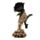 Skeleton Hand Holding Black Rose Decoration