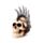 Punk Skull with Chains & Blades Mohican