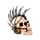 Punk Skull with Chains & Blades Mohican