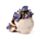 Skull with Purple Vine Flowers