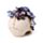 Skull with Purple Vine Flowers