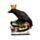 Crow wearing Crown Standing on Books Ornament