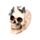 Skull with Metallic Butterflies