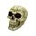 Skull with Jigsaw Puzzle Pattern Ornament