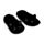 Lucky the Black Cat Anti-Slip Plush Slip On Slippers EU39-41/UK6-8