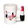 Lipstick Ceramic Shaped Handle Mug