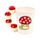 Cute Mushroom/Toadstool Shaped Handle Mug