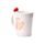 Amore Hearts Ceramic Shaped Handle Mug