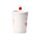 Amore Hearts Ceramic Shaped Handle Mug