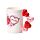 J'Adoramals Heart XOXO Ceramic Shaped Handle Mug