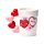 J'Adoramals Heart XOXO Ceramic Shaped Handle Mug