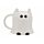 Spooky Cat Ghost Ceramic Shaped Mug