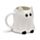 Spooky Cat Ghost Ceramic Shaped Mug