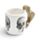 Skeleton Ceramic Shaped Handle Mug