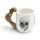 Skeleton Ceramic Shaped Handle Mug