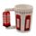 London Icons Red Telephone Box Ceramic Shaped Handle Mug with Decal