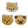 Adoramals Pets Pug, Cat & Shiba Inu 3 Piece Eraser Set