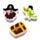 Jolly Roger Pirates 3 Piece Shaped Eraser Set