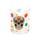 Day of the Dead Set of 2 Glass Tumblers 250ml