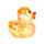Maltose Squeezy Glitter Duck Stress Toy