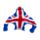 Stretchy Union Jack Gorilla Toy 9.5cm