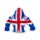 Stretchy Union Jack Gorilla Toy 9.5cm