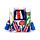 Stretchy Union Jack Gorilla Toy 9.5cm