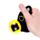 Queasy Squeezies Magic Fortune Teller Lucky the Black Cat Plush Squeezy Toy
