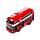 Red City Bus Pull Back Action Toy