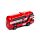 Red City Bus Pull Back Action Toy