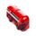Red City Bus Pull Back Action Toy