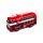 Red City Bus Pull Back Action Toy
