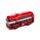 Red City Bus Pull Back Action Toy