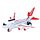 Jumbo Jet Aeroplane Friction Light Up & Sound Push/Pull Action Toy