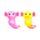 Maltose Squeezy Glitter Axolotl Stress Toy