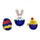 Springtime Egg, Chick & Bunny Rabbit Mood Ring