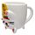 Maneki Neko Lucky Cat Upside Down Ceramic Shaped Mug