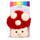 Mushroom Toadstool Microwavable Plush Lavender Heat Pack